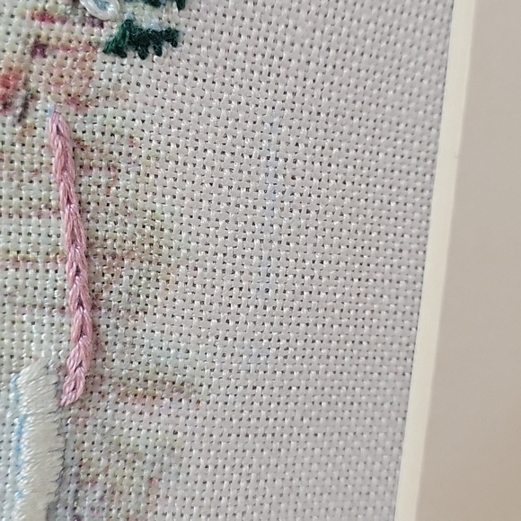 Lot of 2 Jan Hagara Cross Stitch Completed, Wall Hanging Art 11" x 9" Framed - Picture 15 of 17